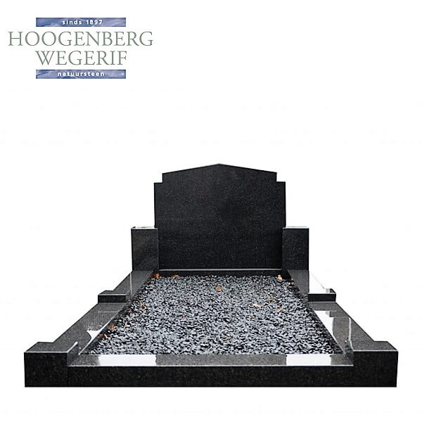 Voordelig geprijsd grafmonument donker graniet