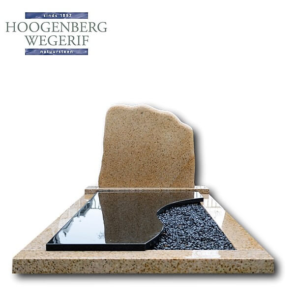 Licht bruin graniet grafmonument