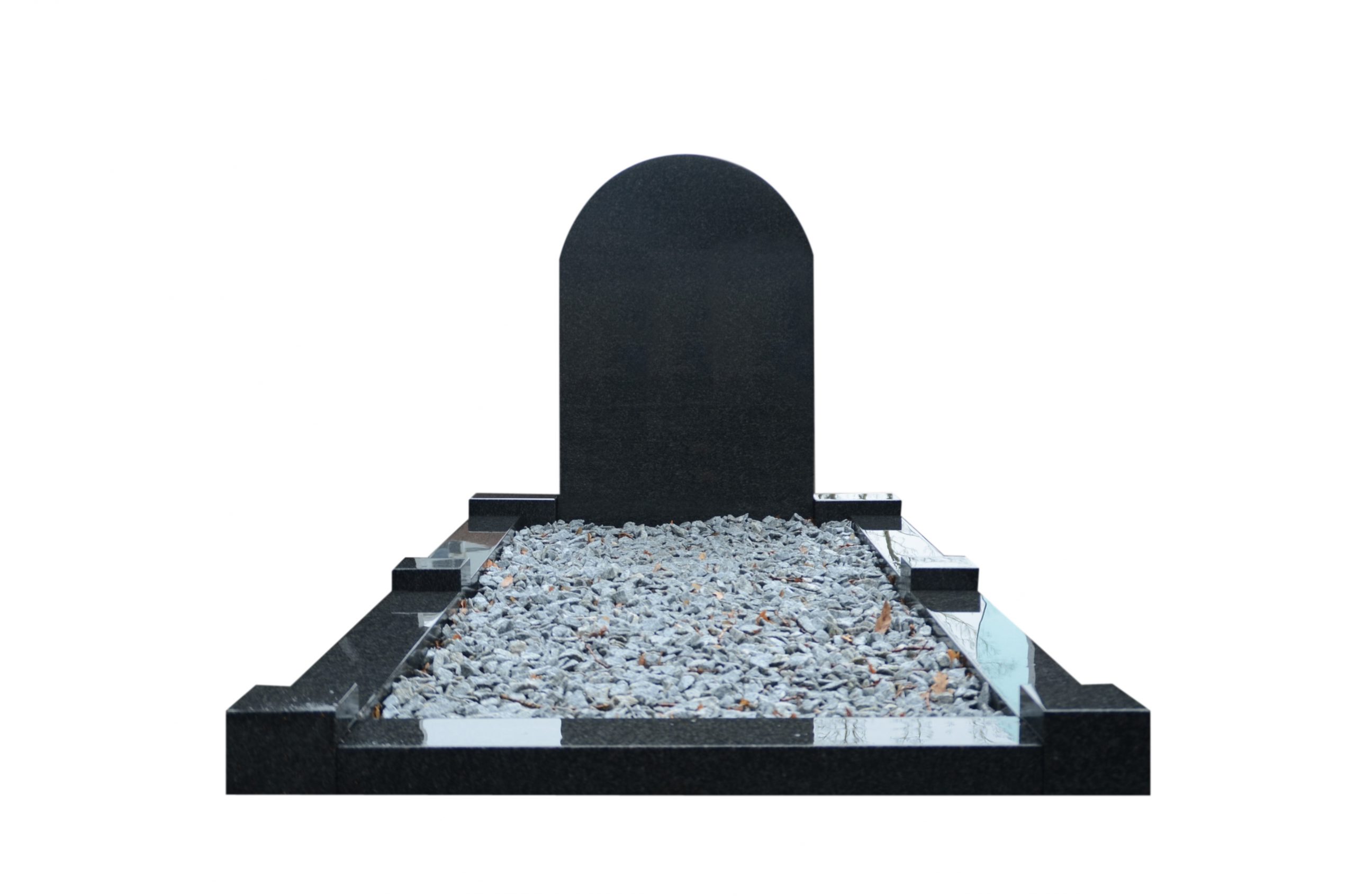 Voordelig grafmonument donker graniet toogmodel - Afbeelding 2