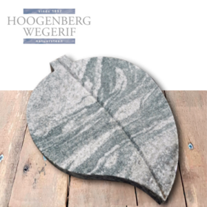 Bijzetsteen blad groen graniet