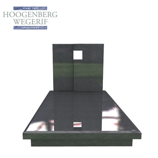 Zwart graniet grafmonument