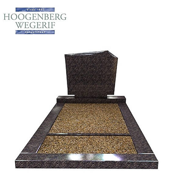 donker bruin graniet grafmonument