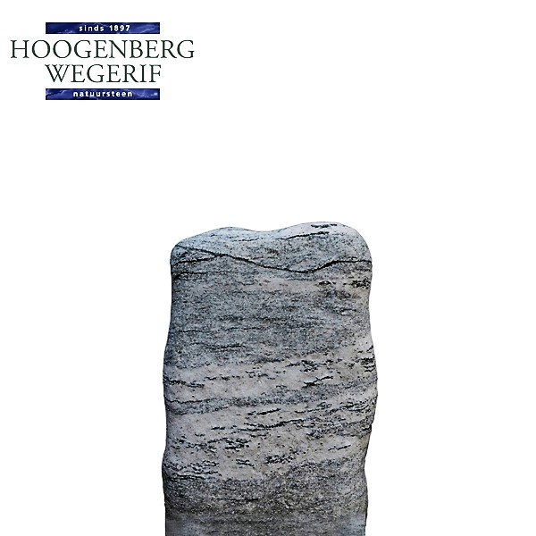 Ruwe bewerkte grijs witte grafsteen