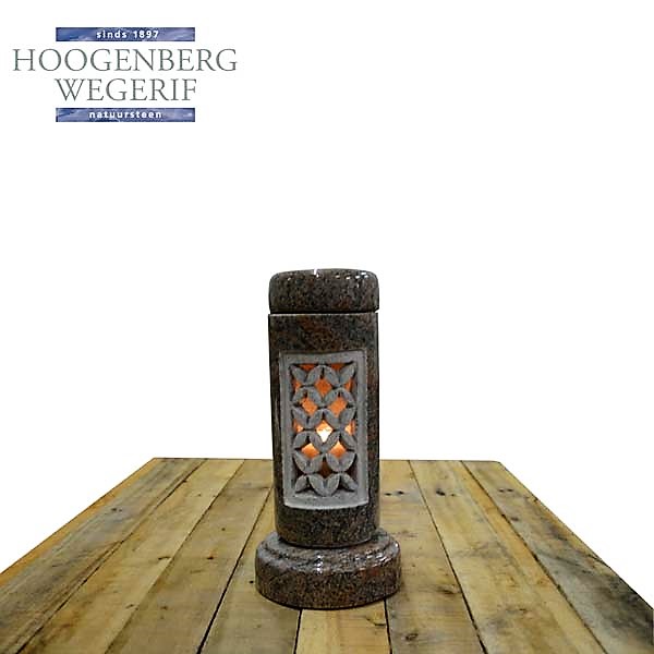 Graflantaarn rood bruin graniet