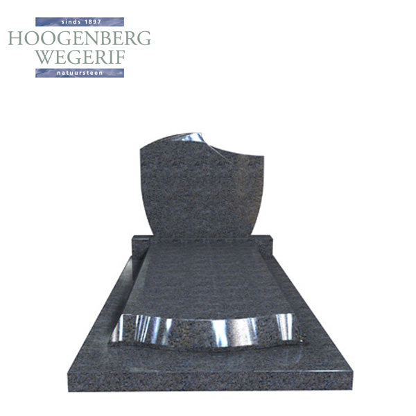 Grafmonument licht blauw graniet