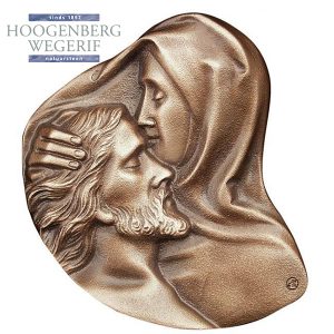 Pieta brons medallion