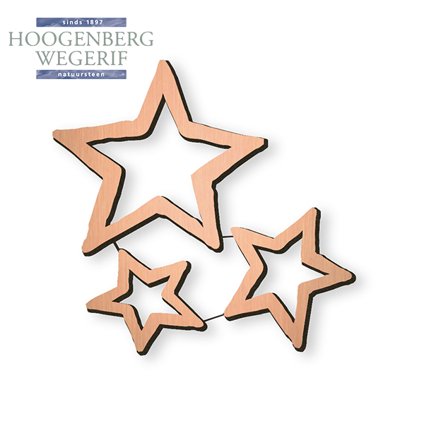 Grafversiering ster brons