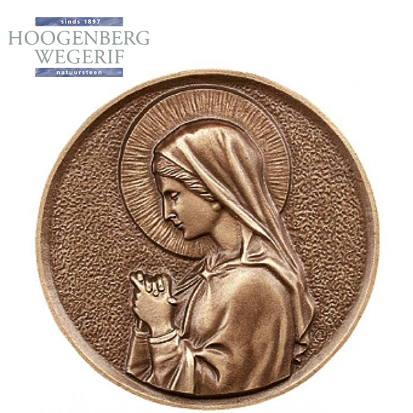 Madonna, bronzen grafversiering