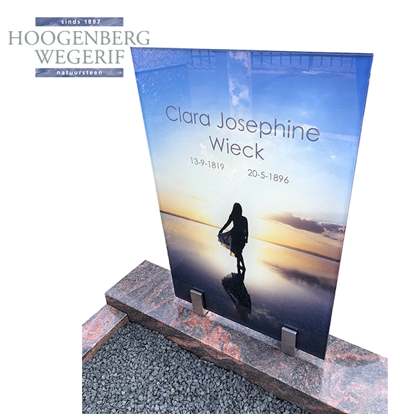Grafmonument met full-color glasplaat - Afbeelding 2