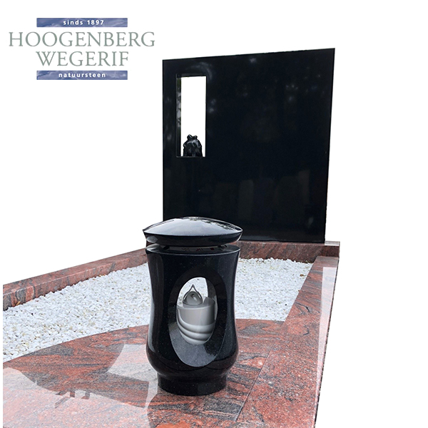 Monument Himalaya red Zwart graniet - Afbeelding 2