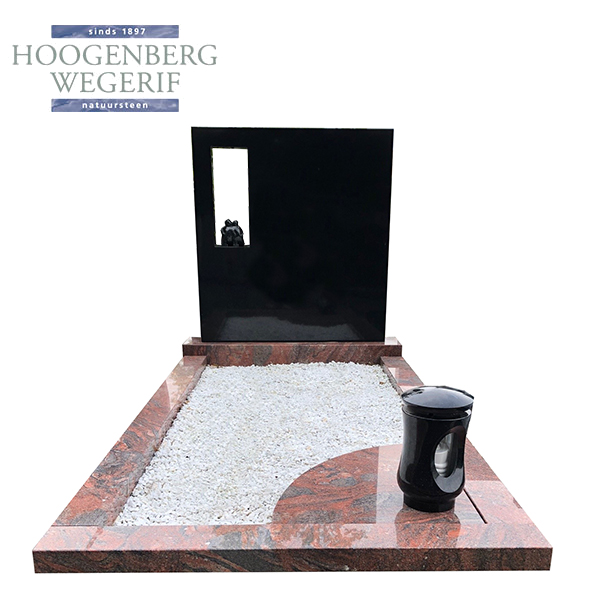 Monument Himalaya red Zwart graniet