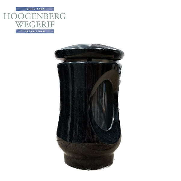 Graflantaarn zwart graniet - Afbeelding 2