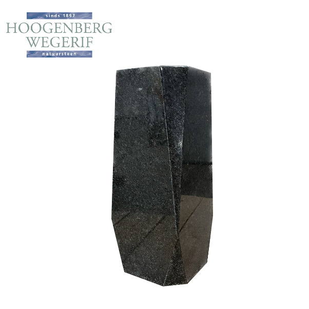 Vaas donker graniet gepolijst