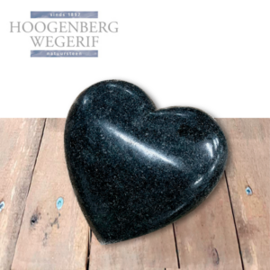 Bijzetsteen hart Classic Black