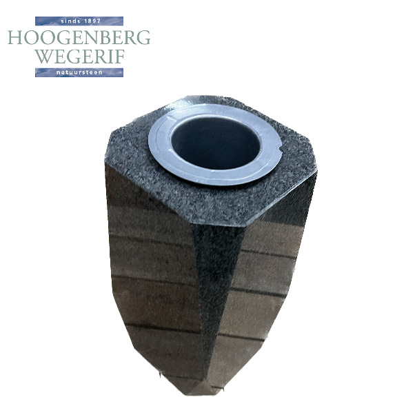 Grafvaas grijs graniet - Afbeelding 2