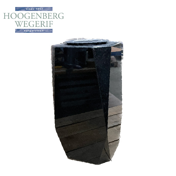 Grafvaas zwart graniet