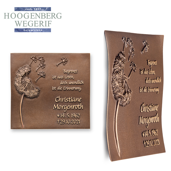 Paardenbloem tekstplaat