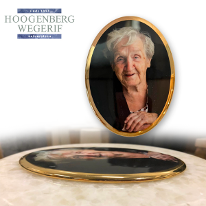 Foto porselein met gouden rand