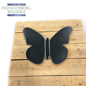 Vlinder zwart graniet