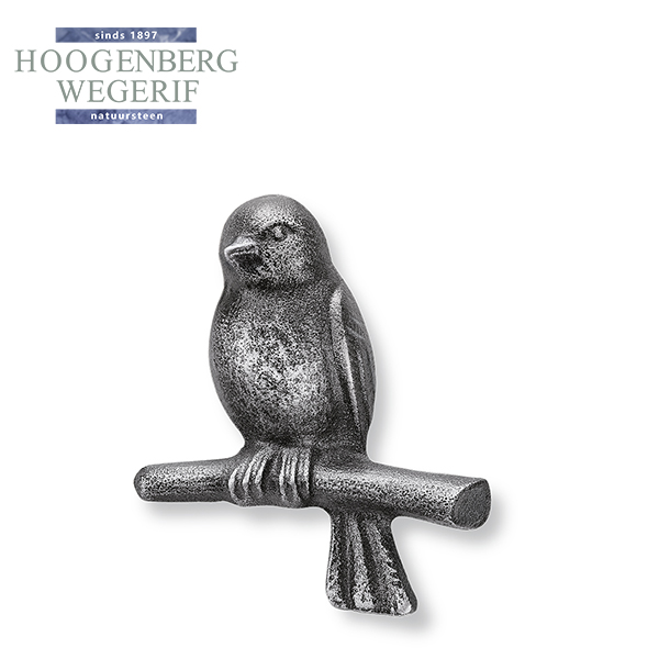 Vogel op stok brons - Afbeelding 2