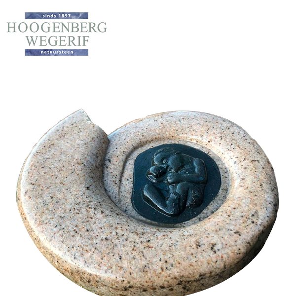 Granieten ornament met baby