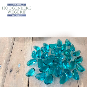 I Glasstenen-bonen blauw
