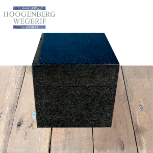 Kubus zwart graniet gepolijst