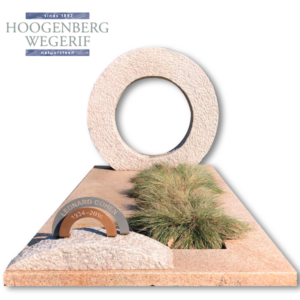 Chin Ivory leathertouch zerk met gebouchadeerde cirkel