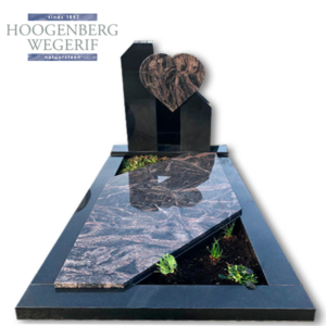 Aurora met zwart Graniet grafmonument
