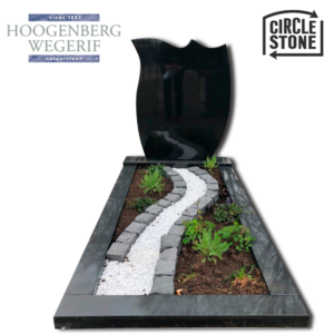 Circle stone zwart graniet gepolijst