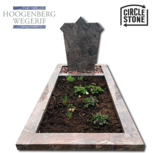 Circle stone rood graniet gepolijst