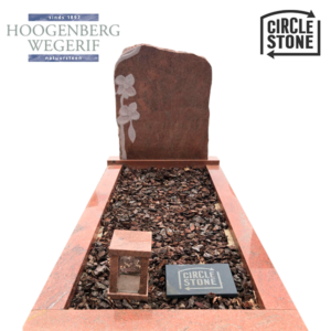 Circle stone rood graniet gepolijst
